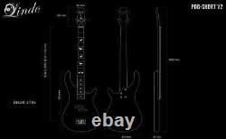 Lindo PDB Short Scale V2 Purple Dove Electric Bass Guitar B-STOCK 10% OFF