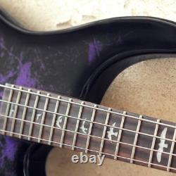 Lindo Purple Dove Electric Bass Guitar P-Bass Pickups & Eco-Friendly Hard Case