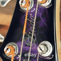 Lindo Purple Dove Electric Bass Guitar P-Bass Pickups & Free Gig Bag and Cable