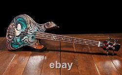 Lindo Sahara Electric Bass Guitar Short Scale 30 Nautical Star Inlay UK Design