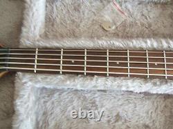 Ltd ESP 5 String Electric Bass Guitar B-105 Forest Green & ABS Case, Slight Use