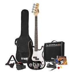 MAX 173.235 GigKit Bass Guitar with Amplifier and Accessories Black