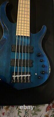 Marcus Miller Sire M2 5 String Bass Guitar Transparent Blue