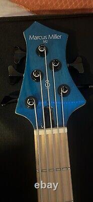 Marcus Miller Sire M2 5 String Bass Guitar Transparent Blue