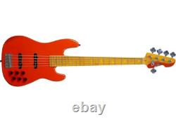 Markbass MB GV 5 Gloxy Fiesta Red CR MP 5-string bass guitar