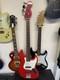 Marlin Hohner Sl100b Red Bass Electric Guitar 4 String 4/4
