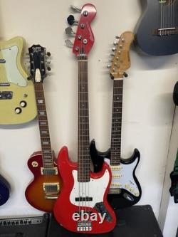 Marlin Hohner Sl100b Red Bass electric guitar 4 String 4/4