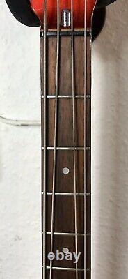 Marlin metallic red p bass guitar made in Korea. Vintage 80s