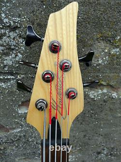 Maverick Rare Vintage 5 String 24 Frets Active Electric Bass Guitar with Case