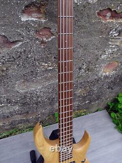 Maverick Rare Vintage 5 String 24 Frets Active Electric Bass Guitar with Case