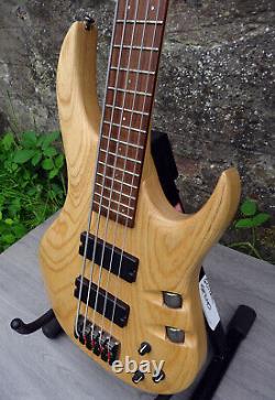 Maverick Rare Vintage 5 String 24 Frets Active Electric Bass Guitar with Case