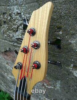 Maverick Rare Vintage 5 String 24 Frets Active Electric Bass Guitar with Case