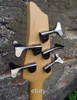 Maverick Rare Vintage 5 String 24 Frets Active Electric Bass Guitar with Case