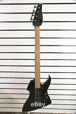 Maverick X-4 4 String Electric Bass Guitar Active EQ Metallic Black Z47