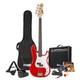 Max Gigkit Learner Bass Guitar Full Size Kit Red 40w Amplifier Included