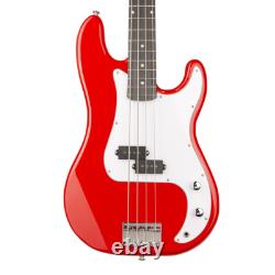 Max Gigkit Learner Bass Guitar Full Size Kit Red 40W Amplifier Included