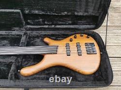 Mayones BE-4 Fretless Bass guitar MINT condition exotic amazaque body MEC pu