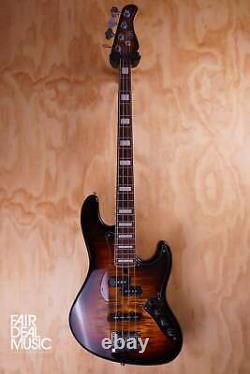 Mayones Jabba Classic 4-String PJ Electric Bass Guitar in 3-Tone Sunburst, USED
