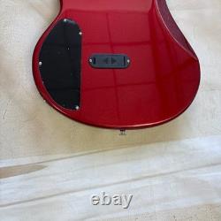 Metallic Red Electric Bass Guitar Fretless 6 String With Active Pickups