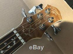 Michael Kelly DF5-FL-QN Fretless 5 String Acoustic Electric Bass Guitar NICE