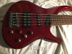 Michael Tobias MTD Kingston Heir 5 Electric Bass Guitar Flamed NICE