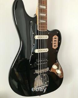 Modified Black Fender Squier Classic Vibe Bass VI with Custom Humbucker