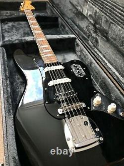 Modified Black Fender Squier Classic Vibe Bass VI with Custom Humbucker