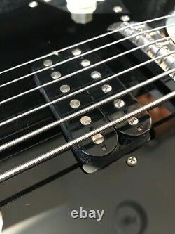 Modified Black Fender Squier Classic Vibe Bass VI with Custom Humbucker