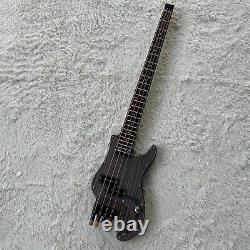 Musoo brand electric bass headless bass zebra wood body 4 string