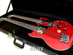 NEW 4/6 STRING EBS-1250 Bass/Guitar STYLE DOUBLENECK ELECTRIC GUITAR & HARD CASE