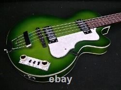 NEW HOFNER IGNITION PRO HI-CB-PE-GR CLUB BASS GUITAR LTD EDITION Tea Cup's FLATS