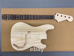 New Electric Bass Kit Paulownia Wood Body, Maple With Rose FB Neck 42mm Nut 89rp