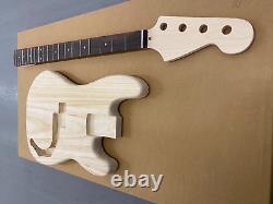 New Electric Bass Kit Paulownia Wood Body, Maple With Rose FB Neck 42mm Nut 89rp