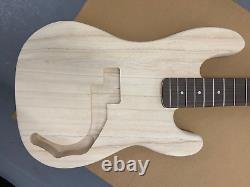New Electric Bass Kit Paulownia Wood Body, Maple With Rose FB Neck 42mm Nut 96xp