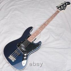 New Fender Made in Japan Aerodyne II Jazz Bass Rosewood Gun Metal Blue Guitar