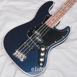 New Fender Made in Japan Aerodyne II Jazz Bass Rosewood Gun Metal Blue Guitar