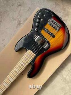 New Jazz Electric Bass Guitar Sunburst 5 String Ash Wood Body Active Pickup