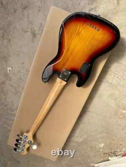 New Jazz Electric Bass Guitar Sunburst 5 String Ash Wood Body Active Pickup