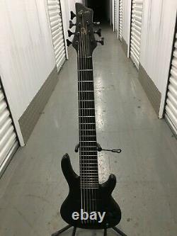 New MAZETI WTHB 7 String Bass guitar, Walnut Ebony Body, Active/Passive, Black