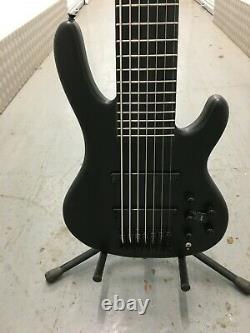 New MAZETI WTHB 7 String Bass guitar, Walnut Ebony Body, Active/Passive, Black