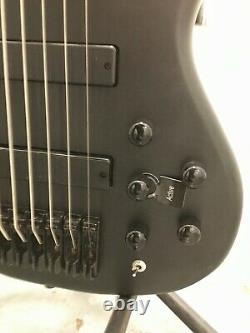 New MAZETI WTHB 7 String Bass guitar, Walnut Ebony Body, Active/Passive, Black