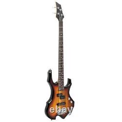 New Sunset Professional 4 Strings Electric Bass Guitar with Bag Strap Tools