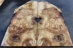 OREGON MYRTLE BURL bass / electric guitar bookmatched drop top sets