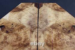 OREGON MYRTLE BURL bass / electric guitar bookmatched drop top sets