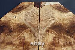 OREGON MYRTLE BURL bass / electric guitar bookmatched drop top sets