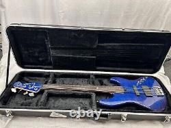 Overwater Custom Made Electric Bass Guitar with Travel Box Handcrafted