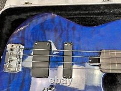 Overwater Custom Made Electric Bass Guitar with Travel Box Handcrafted