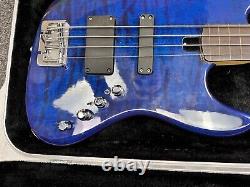 Overwater Custom Made Electric Bass Guitar with Travel Box Handcrafted