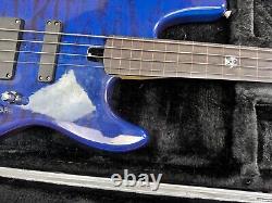 Overwater Custom Made Electric Bass Guitar with Travel Box Handcrafted