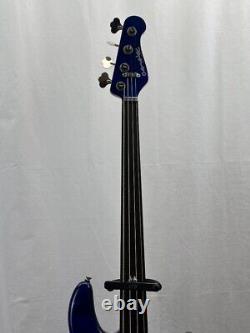 Overwater Custom Made Electric Bass Guitar with Travel Box Handcrafted